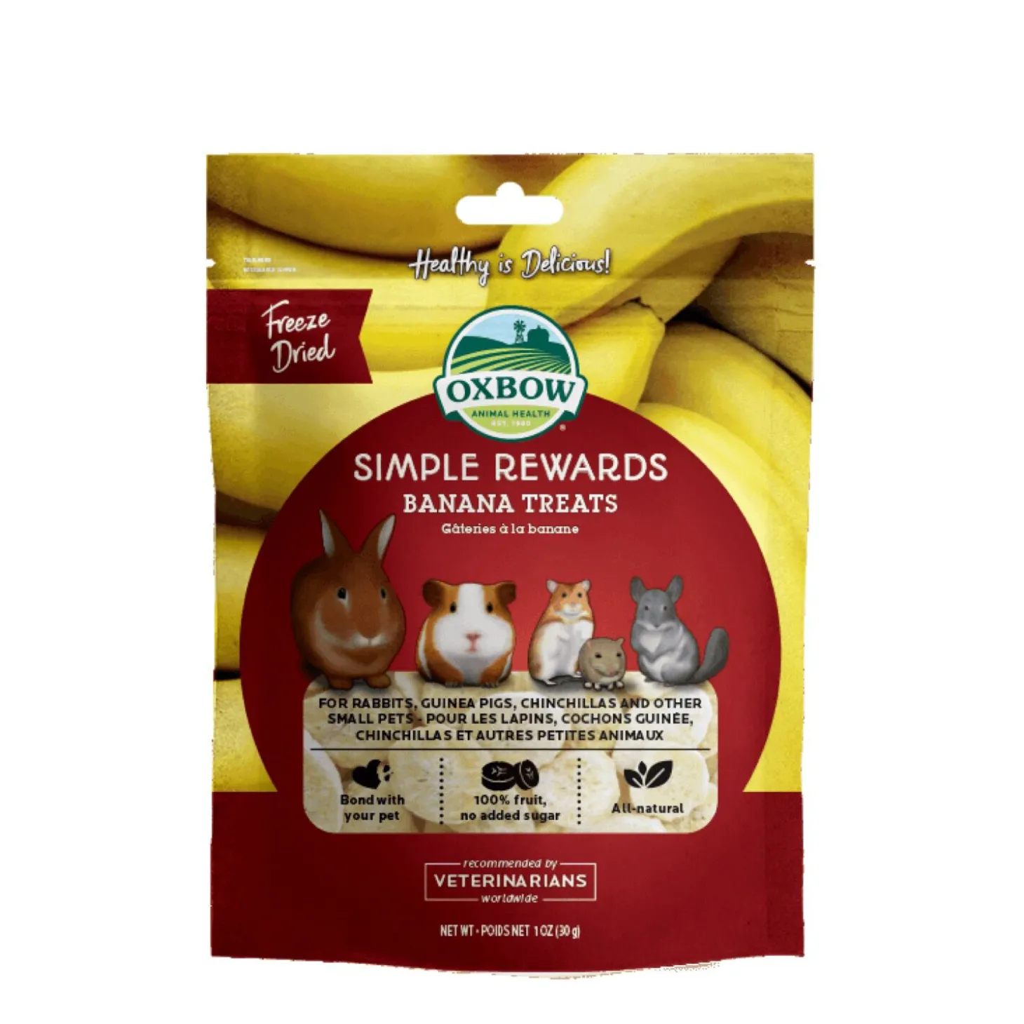 Freeze-Dried Banana Treats for Rodents