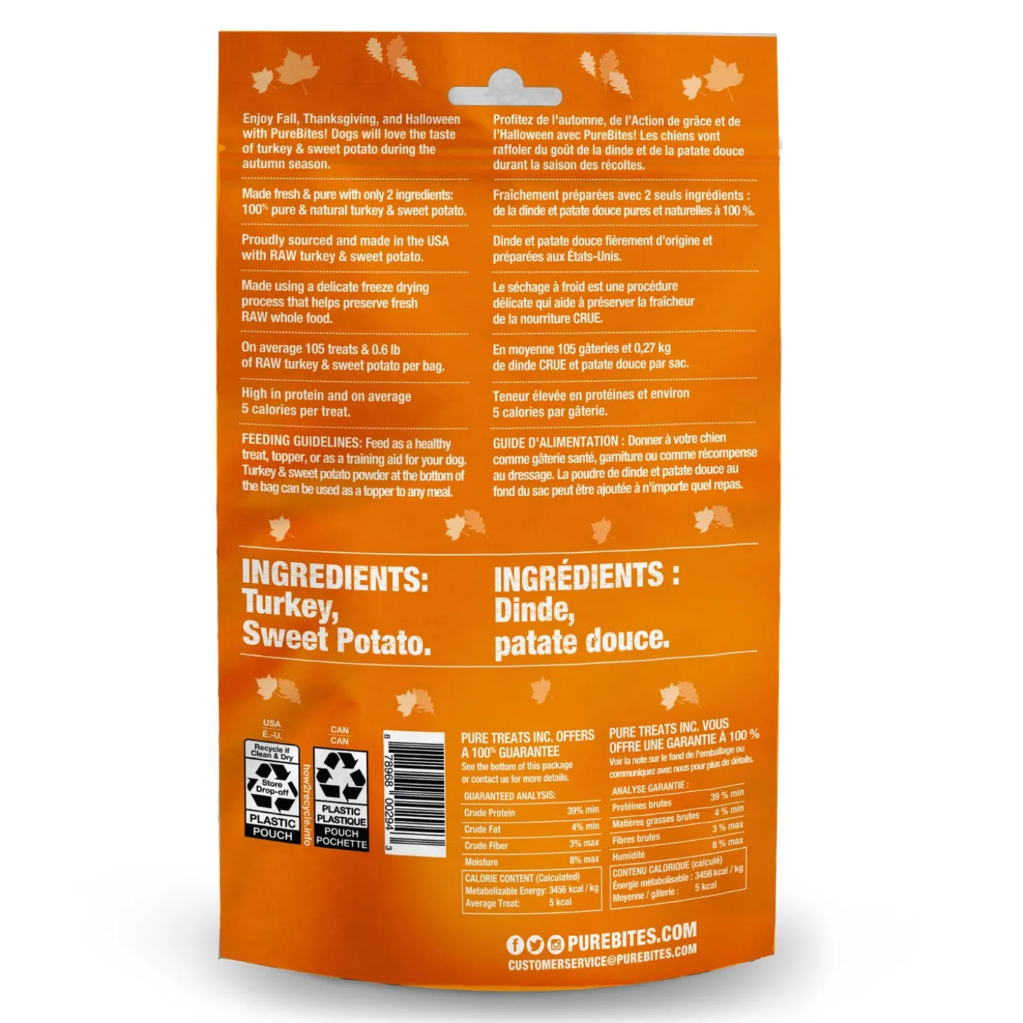 Freeze-Dried Fall Treats for Dogs, 71 g
