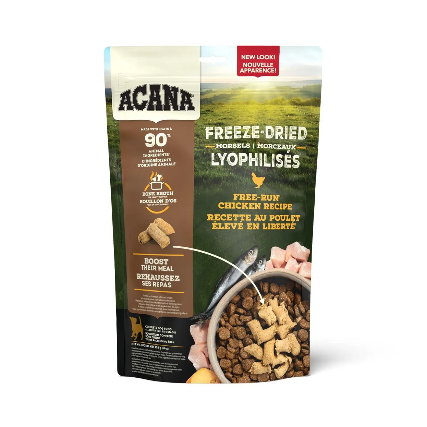 Freeze-Dried Morsels Free Run Chicken Recipe for Dogs, 227 g
