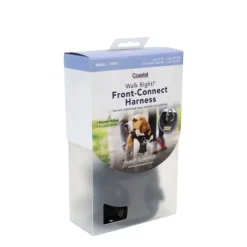 Front-connect padded dog harness