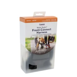 Front-connect padded dog harness
