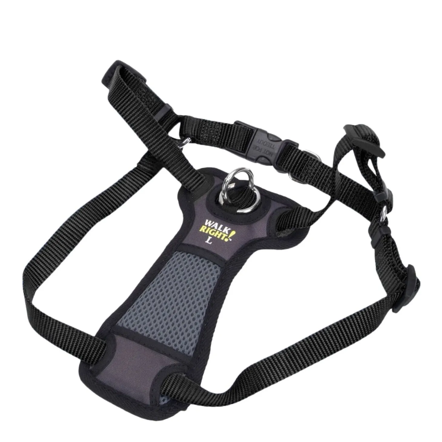 Front-connect padded dog harness
