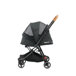 Genius City Pet Stroller, Heather Black
