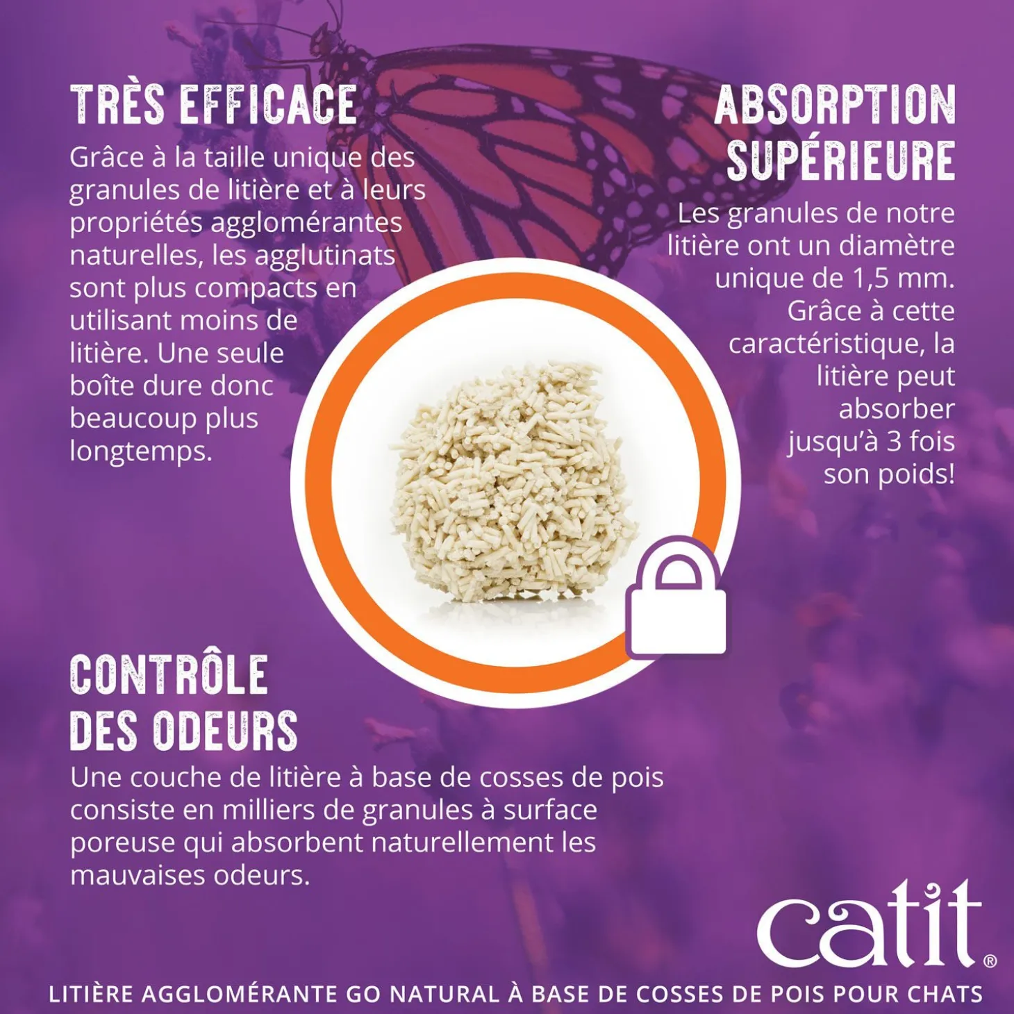 Go Natural! Pea Husk Clumping Cat Litter, Vanilla