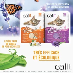 Go Natural! Pea Husk Clumping Cat Litter, Vanilla