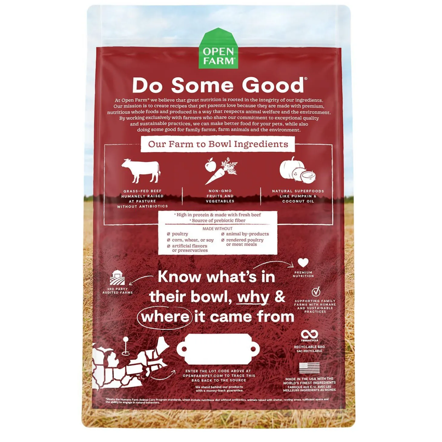 Grain Free Grass-Fed Beef Dry Food For Dogs