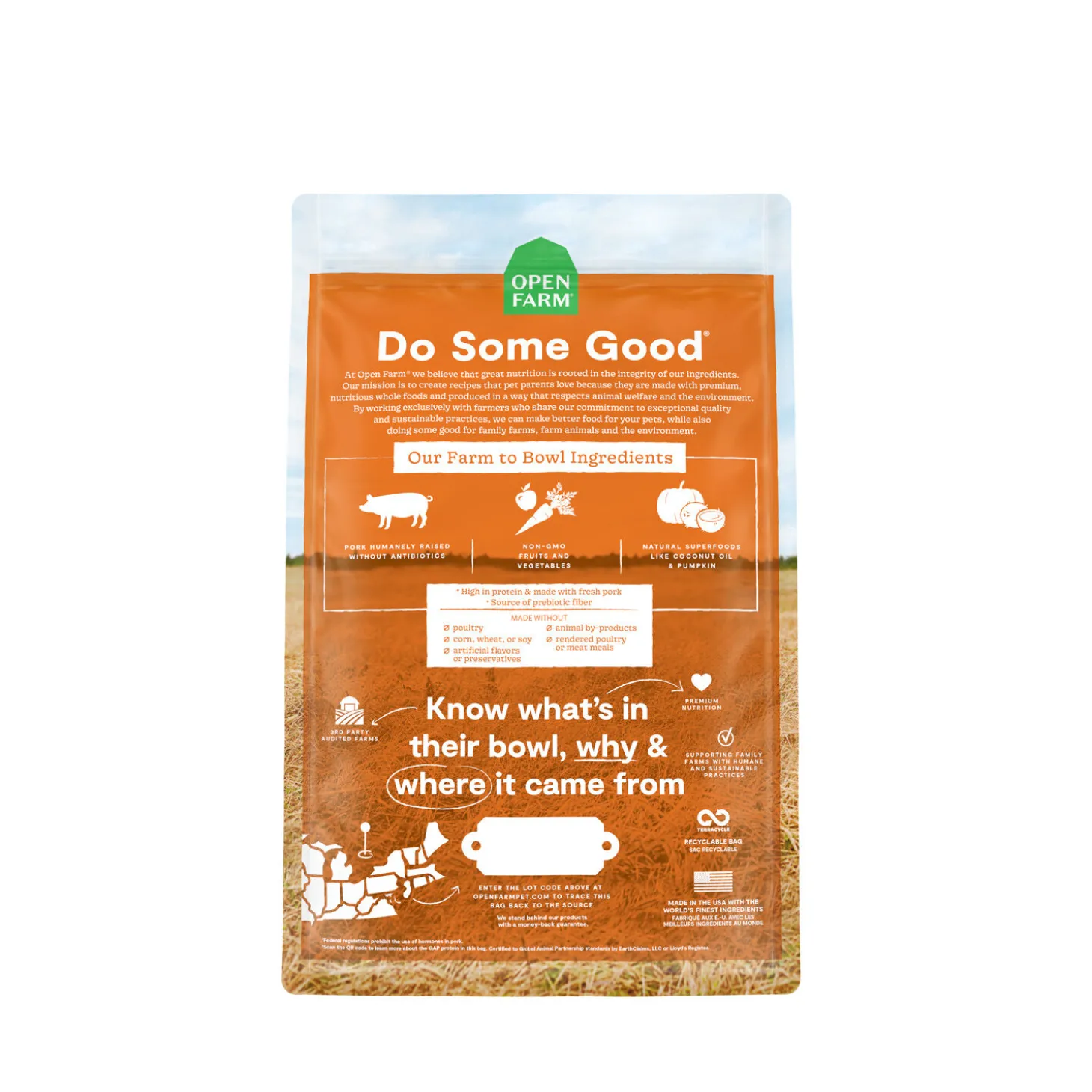 Grain-Free Farmer's Table Pork Recipe, 9.97 kg