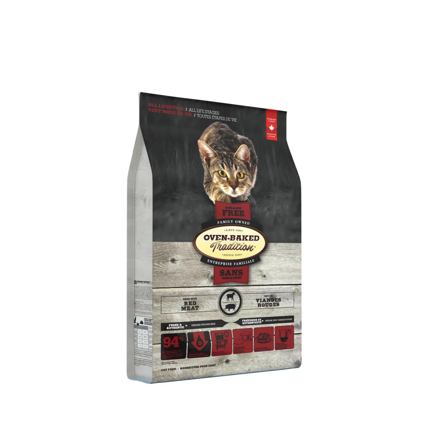 Grain-free made with red meat dry food for cats, 2,27 kg