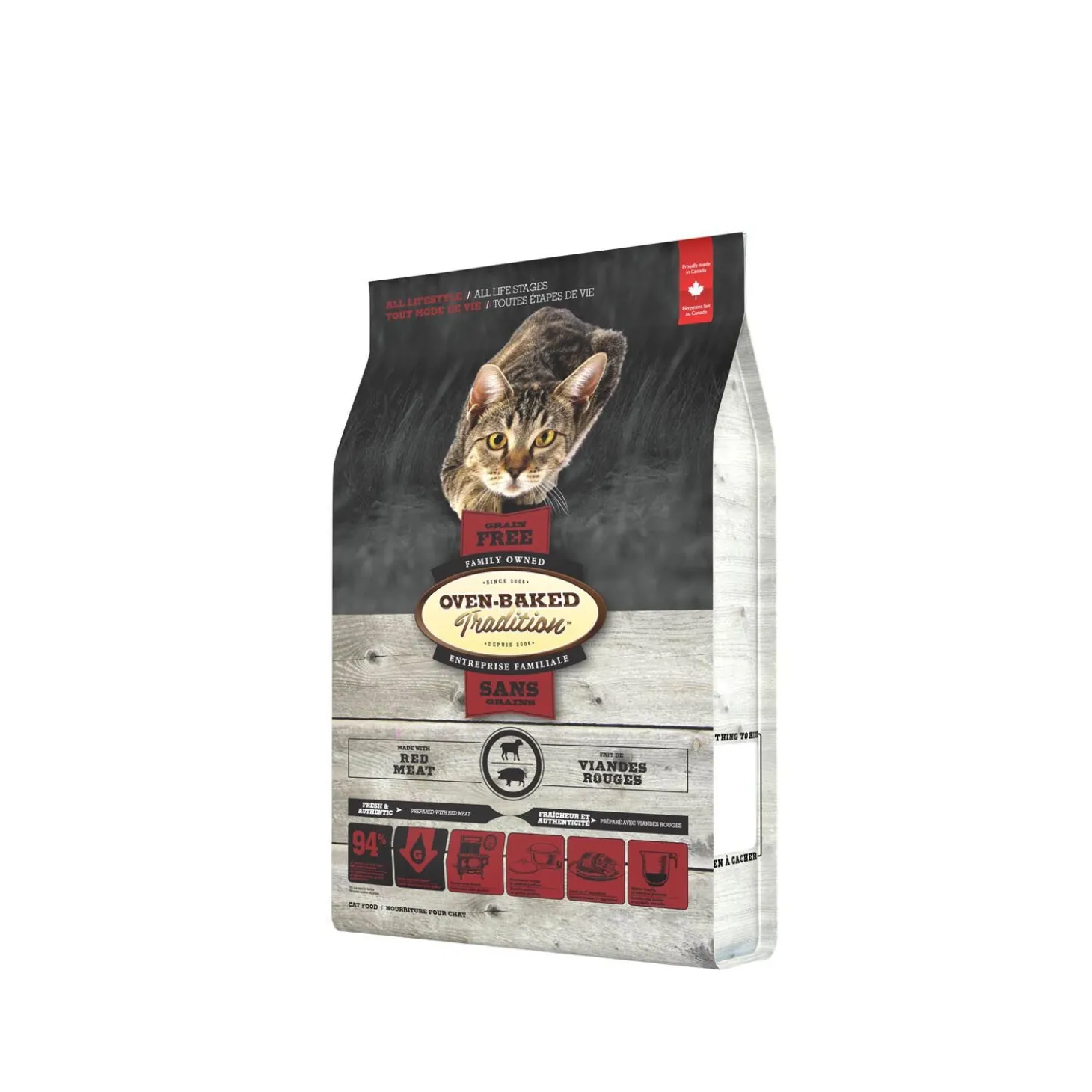 Grain-free made with red meat dry food for cats, 1,13 kg