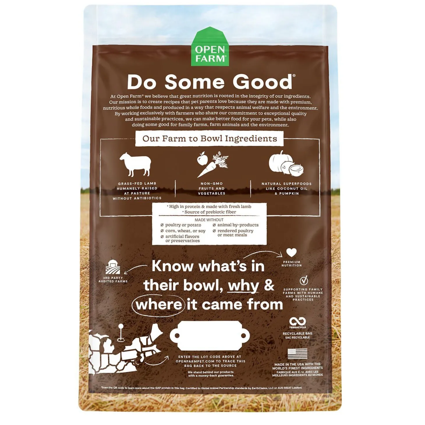 Grain-Free Pasture Raised Lamb Recipe Dry Food For Dogs