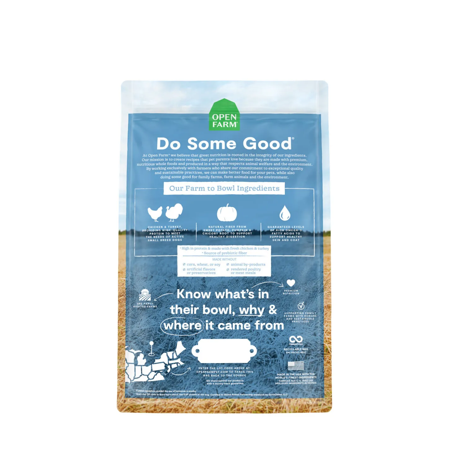 Grain-Free Small Breed Chicken and Turkey Recipe Dry Dog Food, 1.81 kg