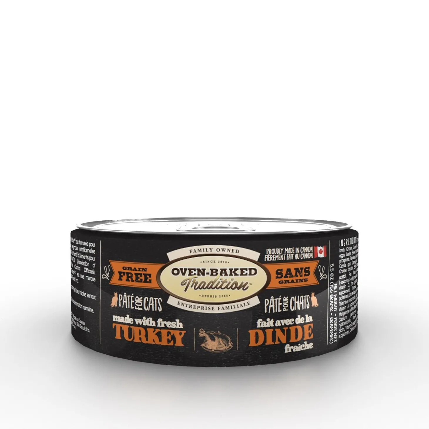Grain-Free Turkey Wet Food for Adult Cats, 155 g