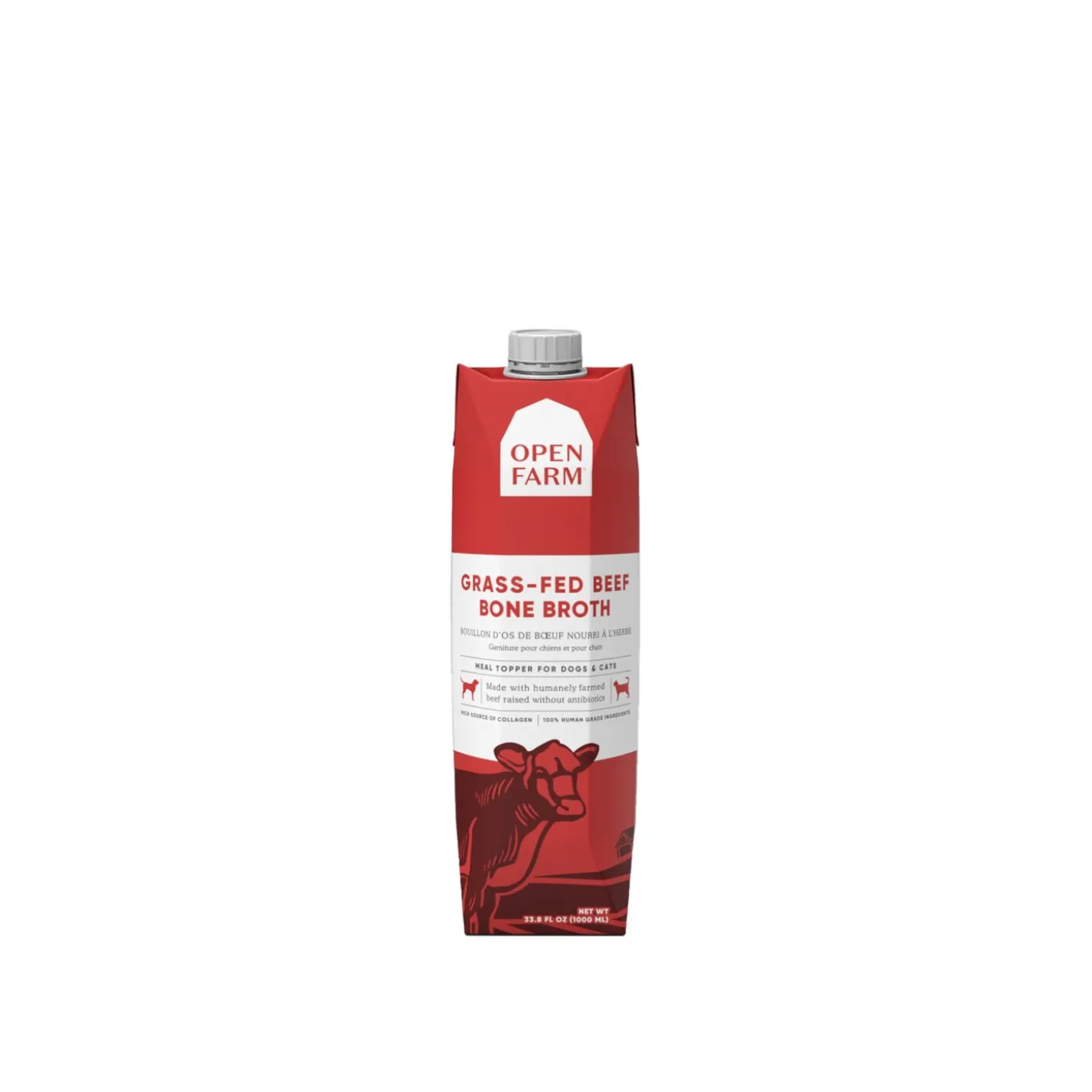 Grass-Fed Beef Bone Broth for Dogs and Cats, 1 L