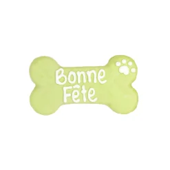 Green Bonne Fête Bone for Dogs