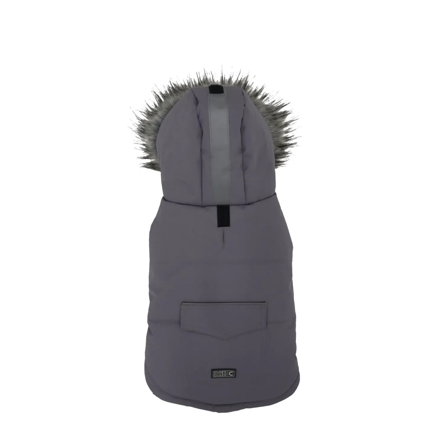 Grey Dog Winter Coat, L