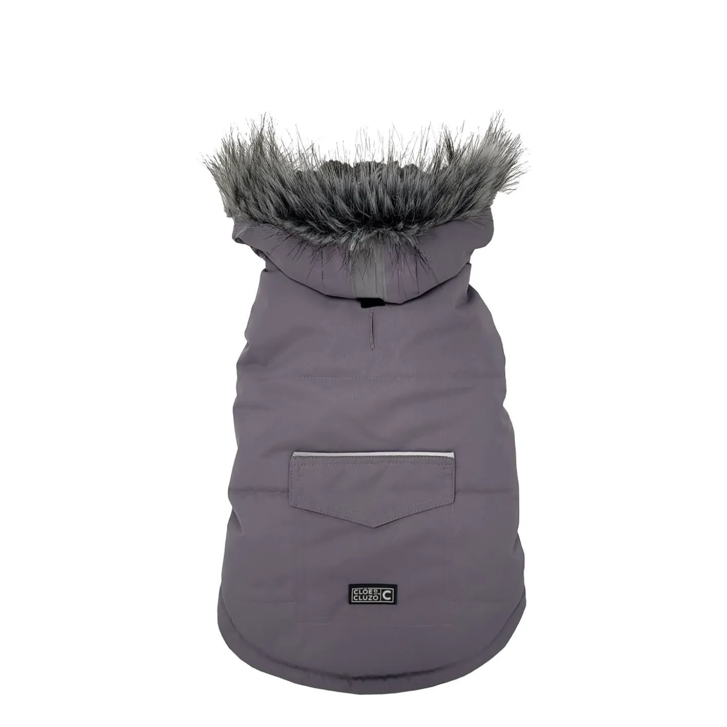 Grey Dog Winter Coat, XS