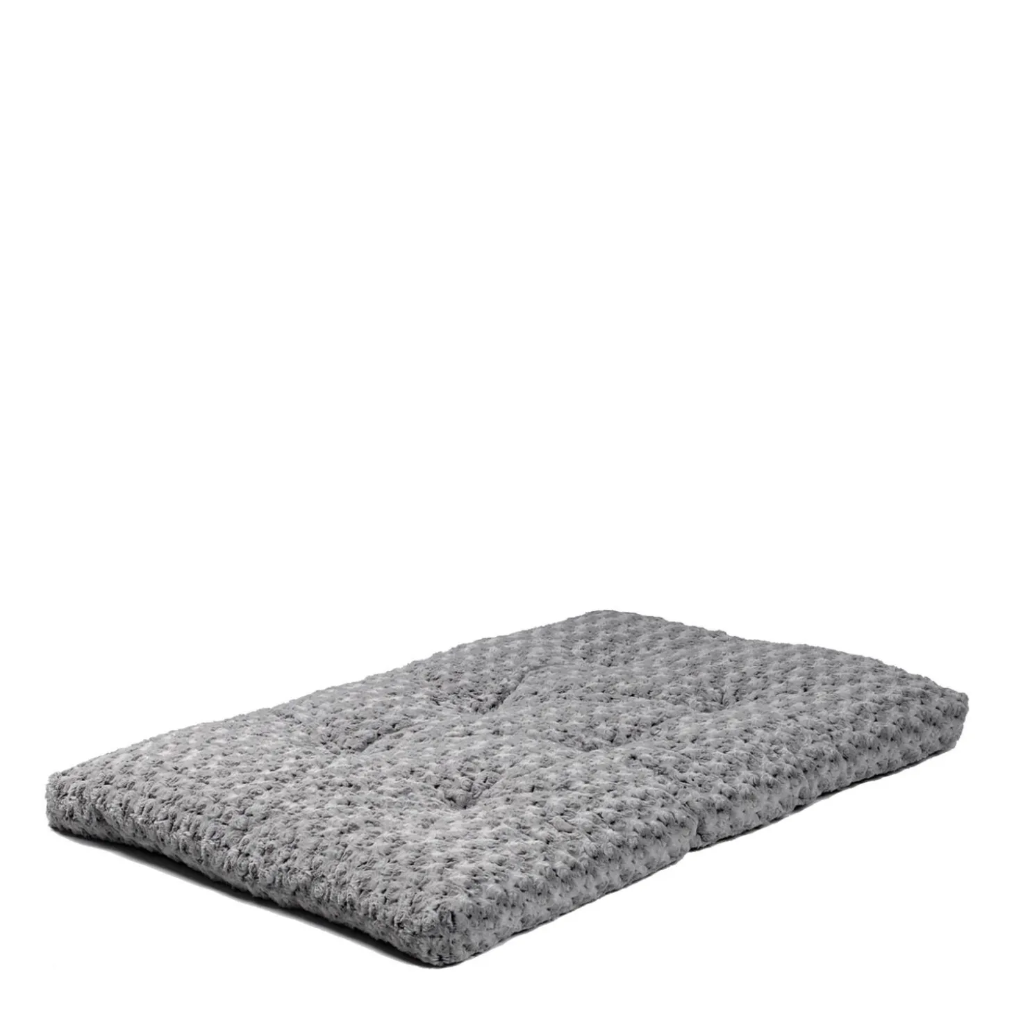 Grey swirl fur pet bed