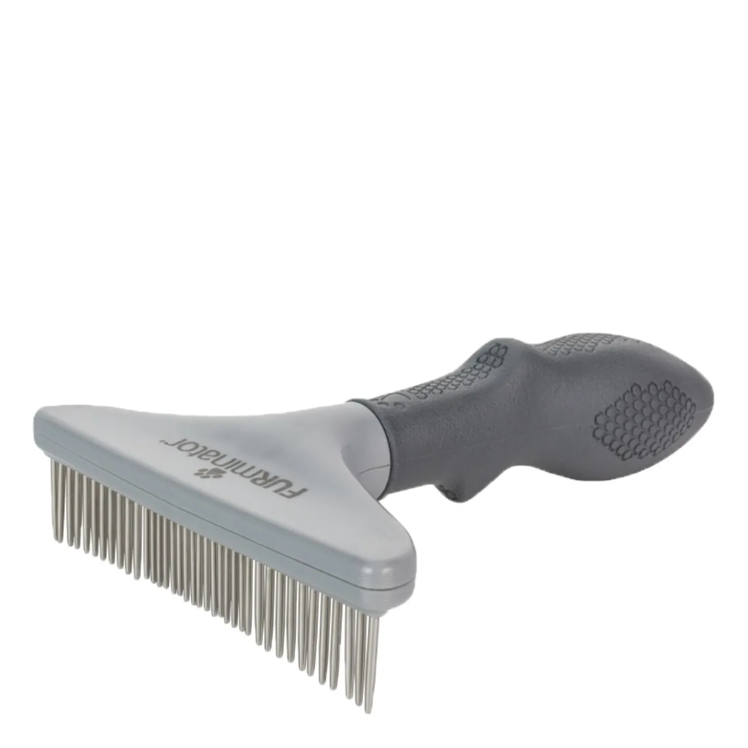 Grooming rake for dogs and cats with thick fur