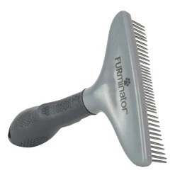 Grooming rake for dogs and cats with thick fur