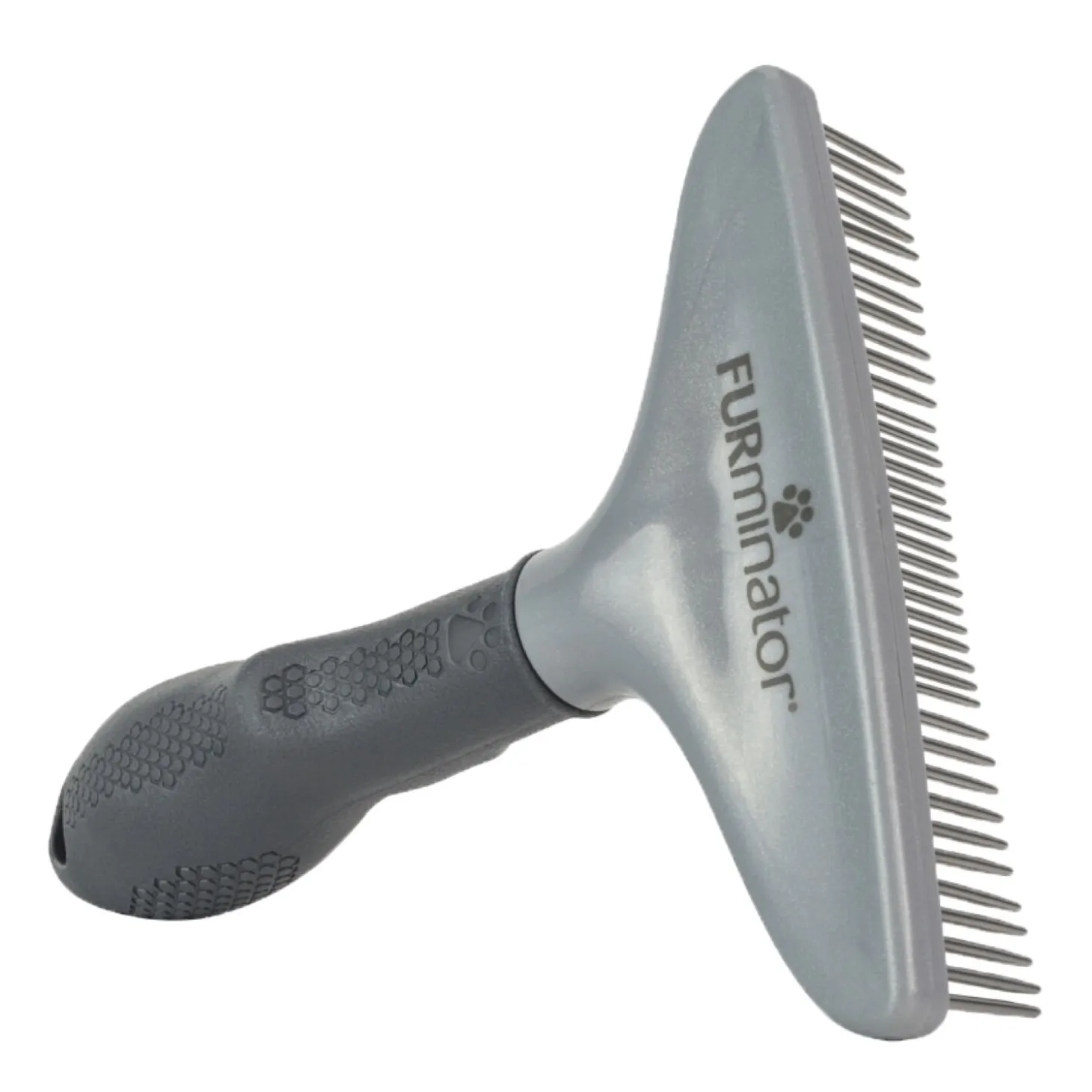 Grooming rake for dogs and cats with thick fur