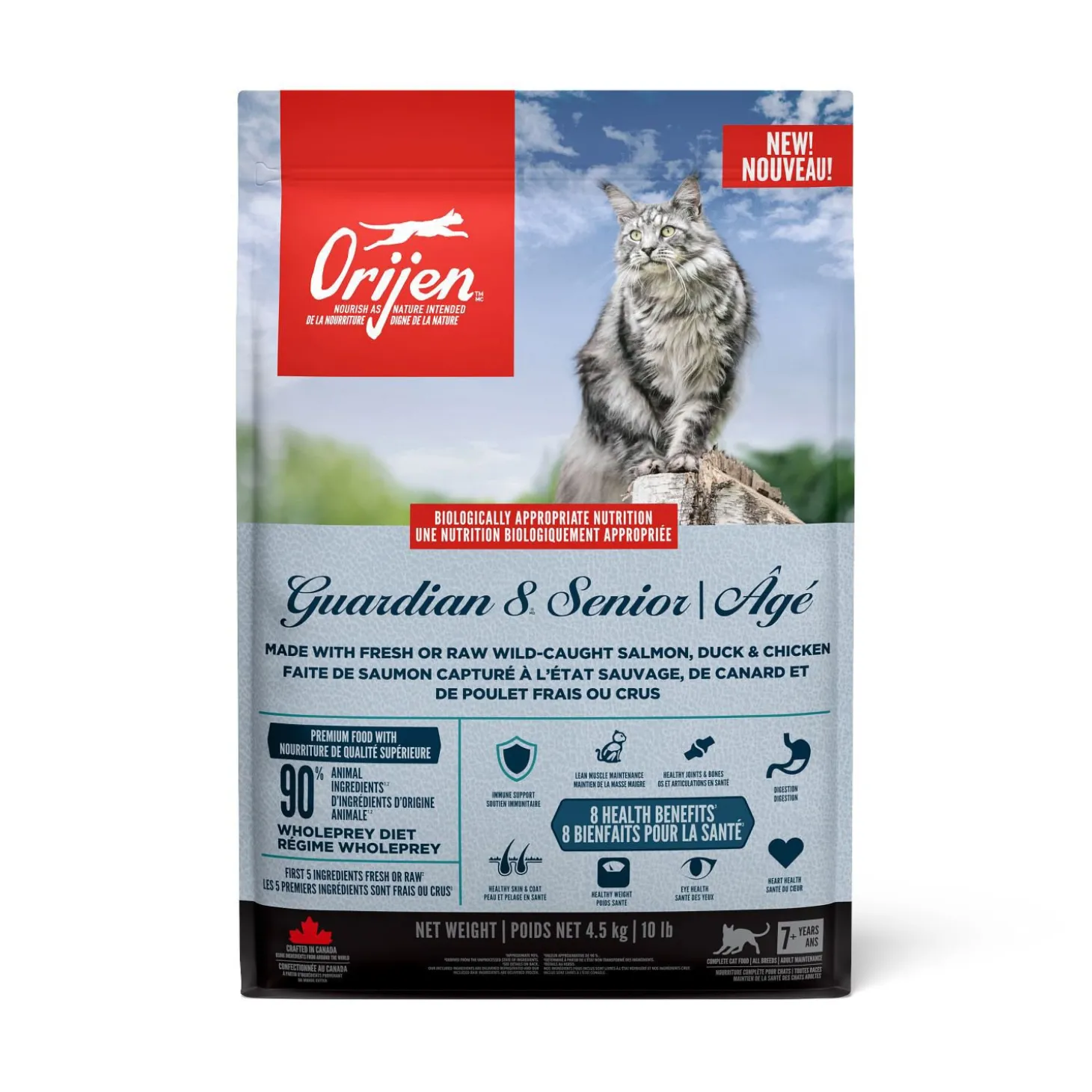 Guardian 8 Dry Food Formula for Senior Cats, 4.5 kg