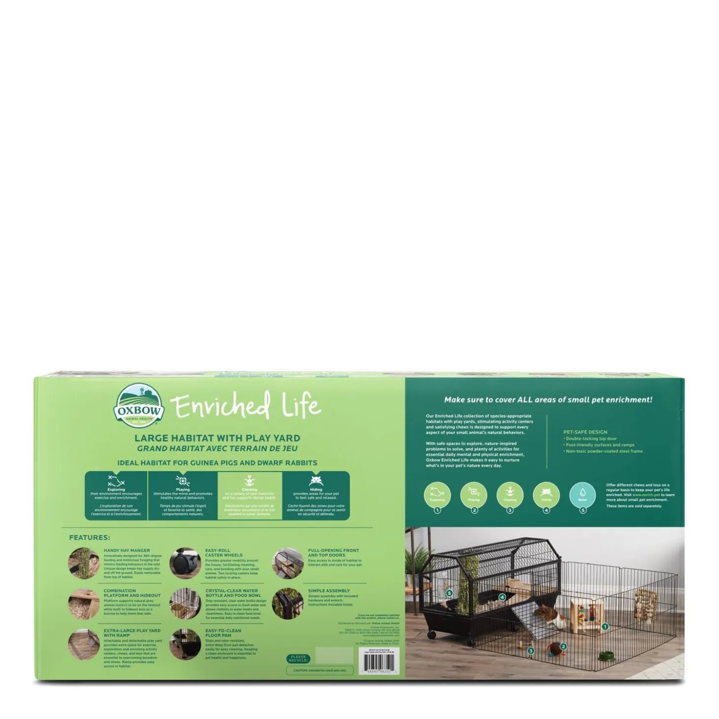 Habitat for Rodents with Play Yard