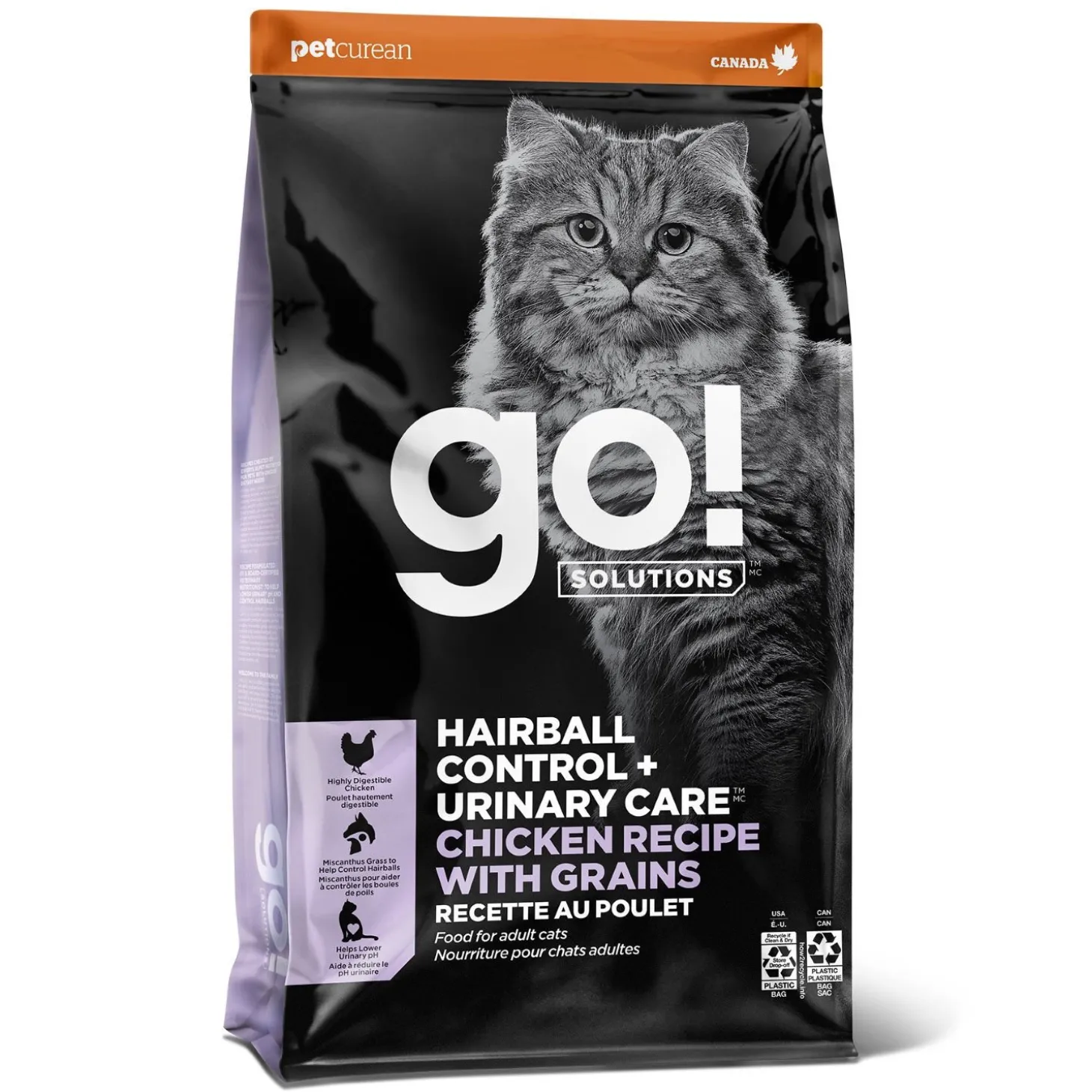 Hairball Control & Urinary Care Chicken Recipe with Grains for Cats, 1.36 kg