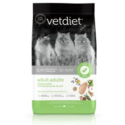 Hairball control chicken and rice formula for adult cat