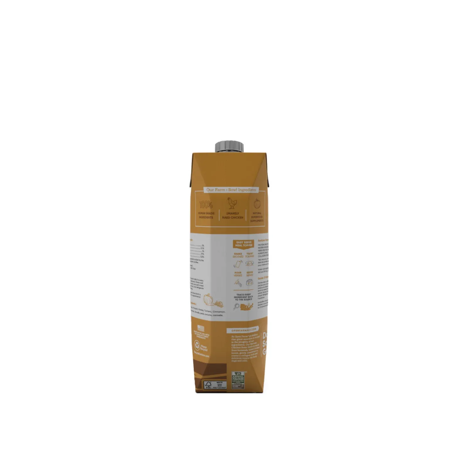 Harvest Chicken Bone Broth for Dogs and Cats, 1 L