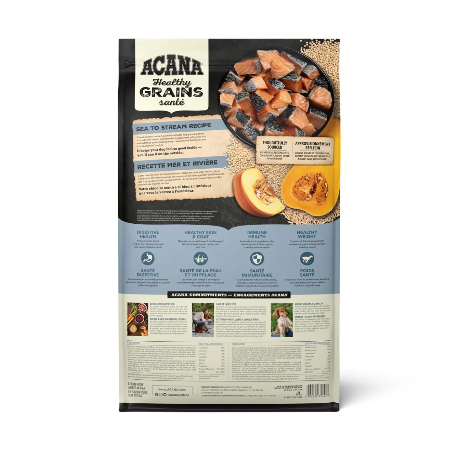 Healthy Grains Sea to Stream Dry Food for Dogs, 10.2 kg