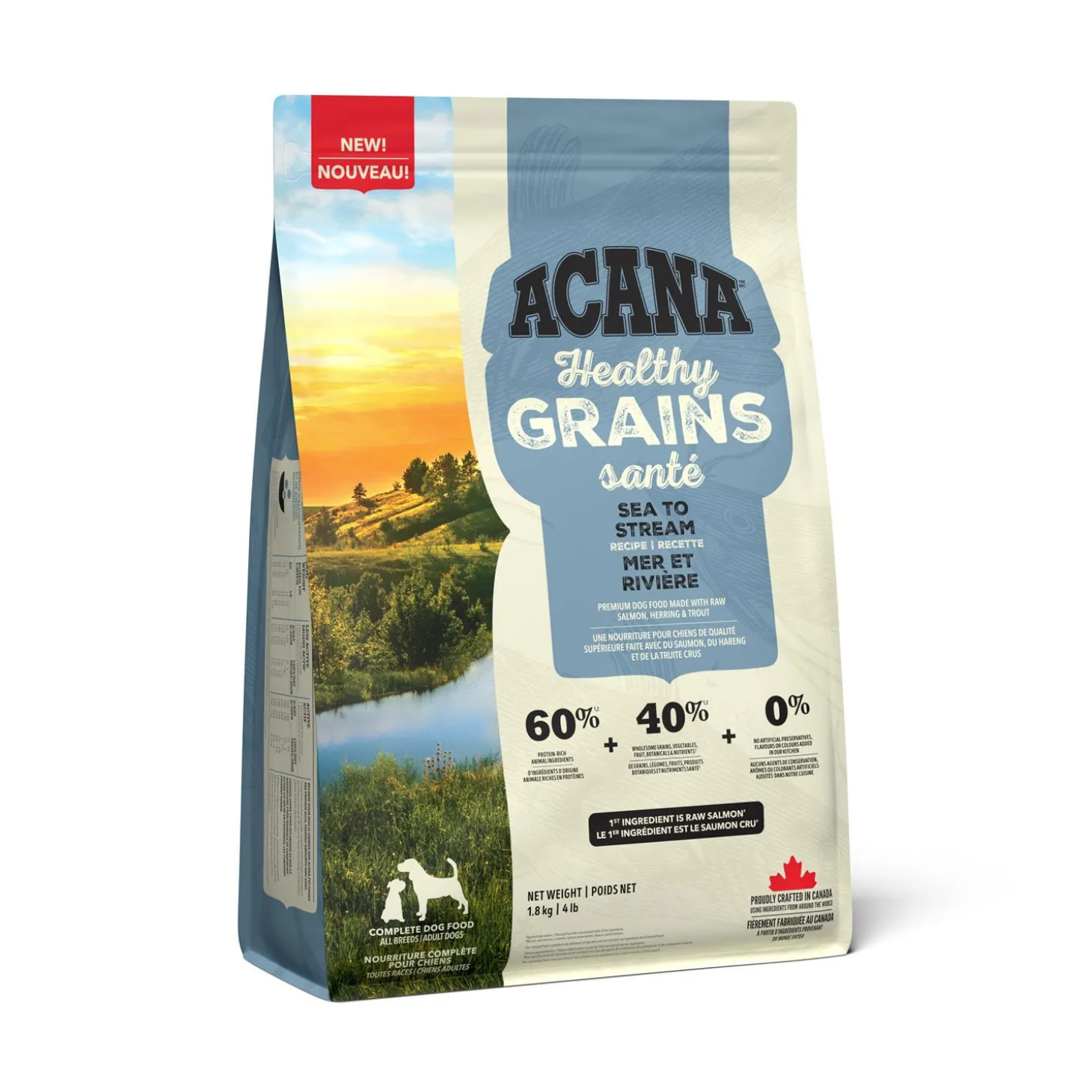 Healthy Grains Sea to Stream Dry Food for Dogs, 1.8 kg