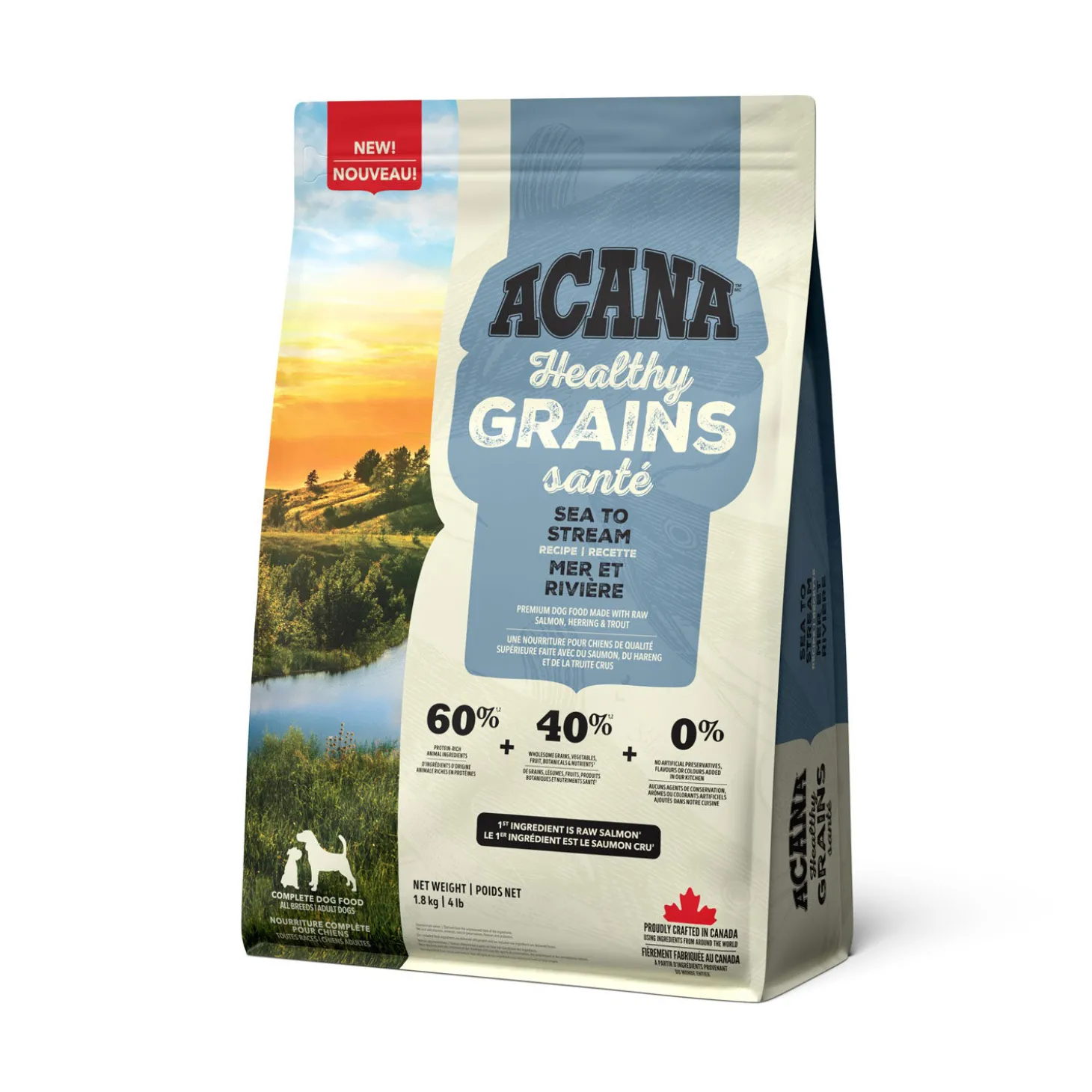 Healthy Grains Sea to Stream Dry Food for Dogs, 1.8 kg