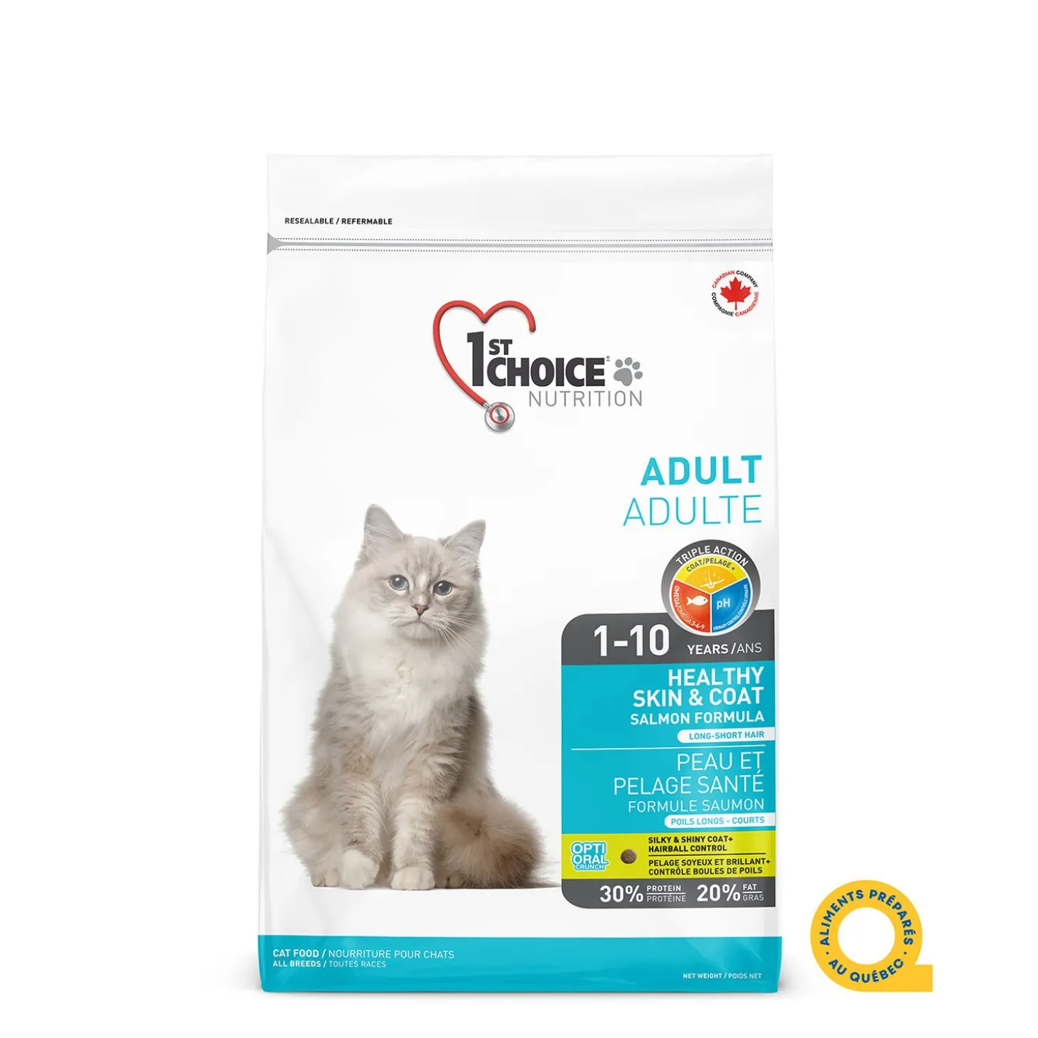 Healthy Skin and Coat Salmon Formula for Adult Cats