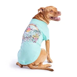 Heather Aqua Graphic Tee for Dogs