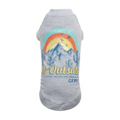 Heather Grey Graphic Tee for Dogs
