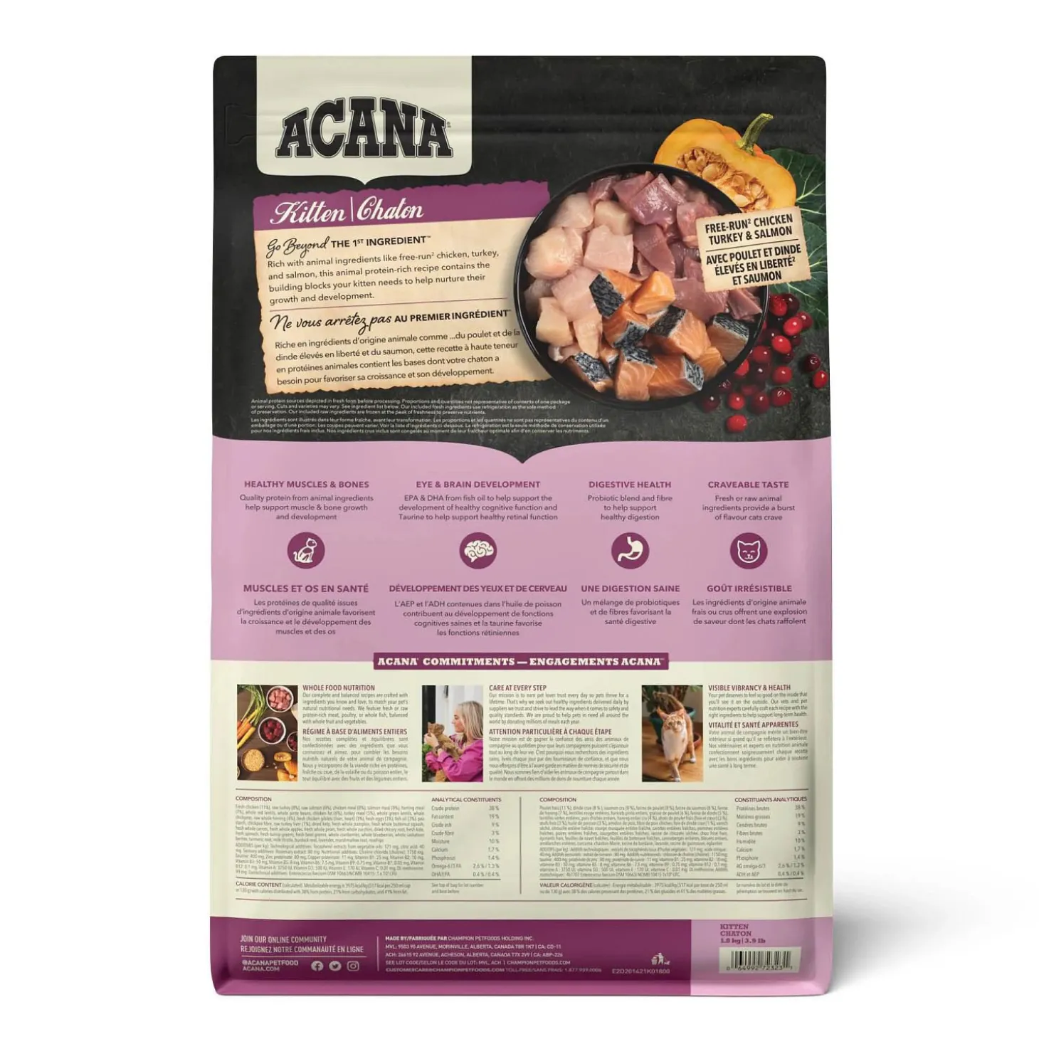 Highest Protein Dry Food for Kittens, 1.8 kg