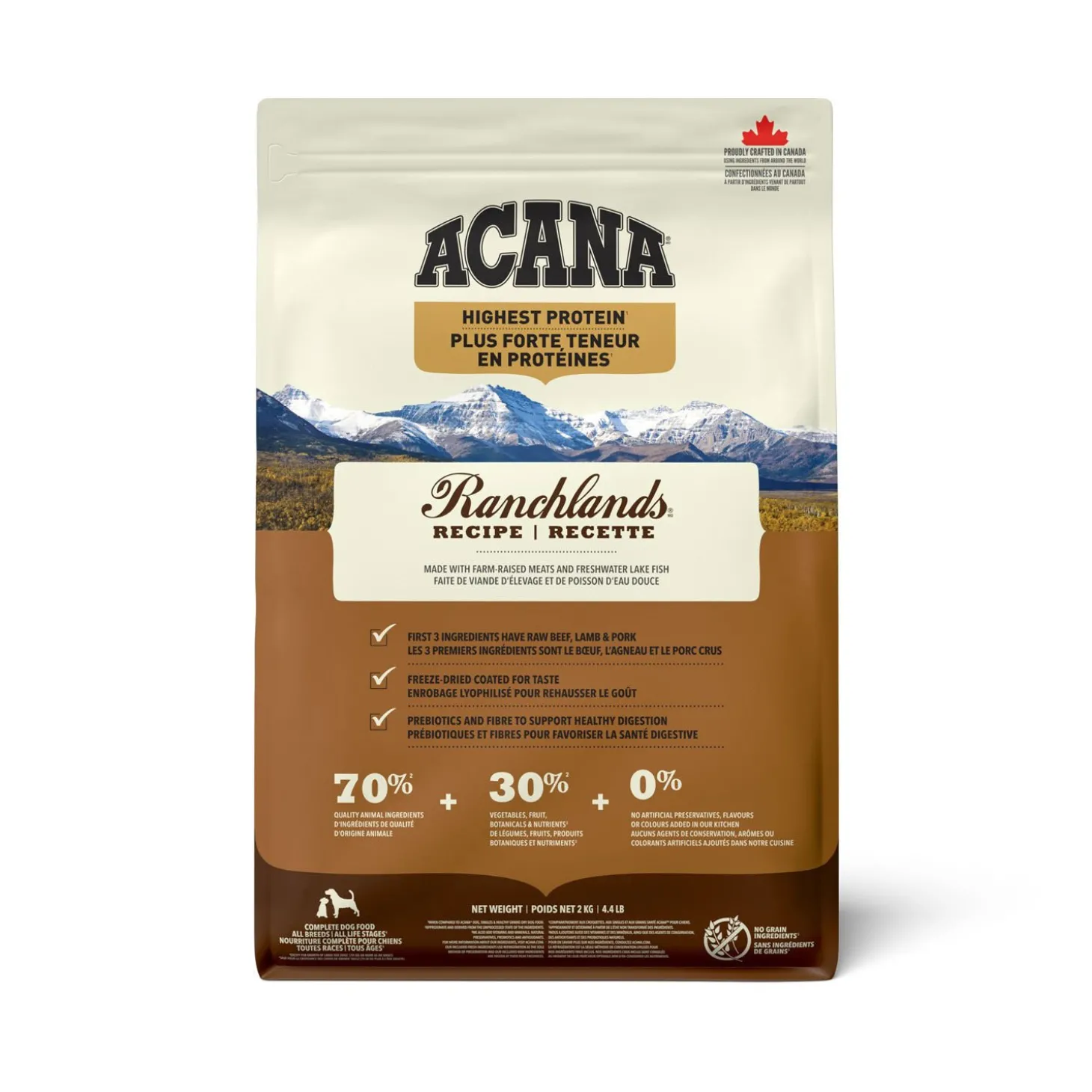 Highest Protein Ranchlands Dry Dog Food Recipe, 2 kg