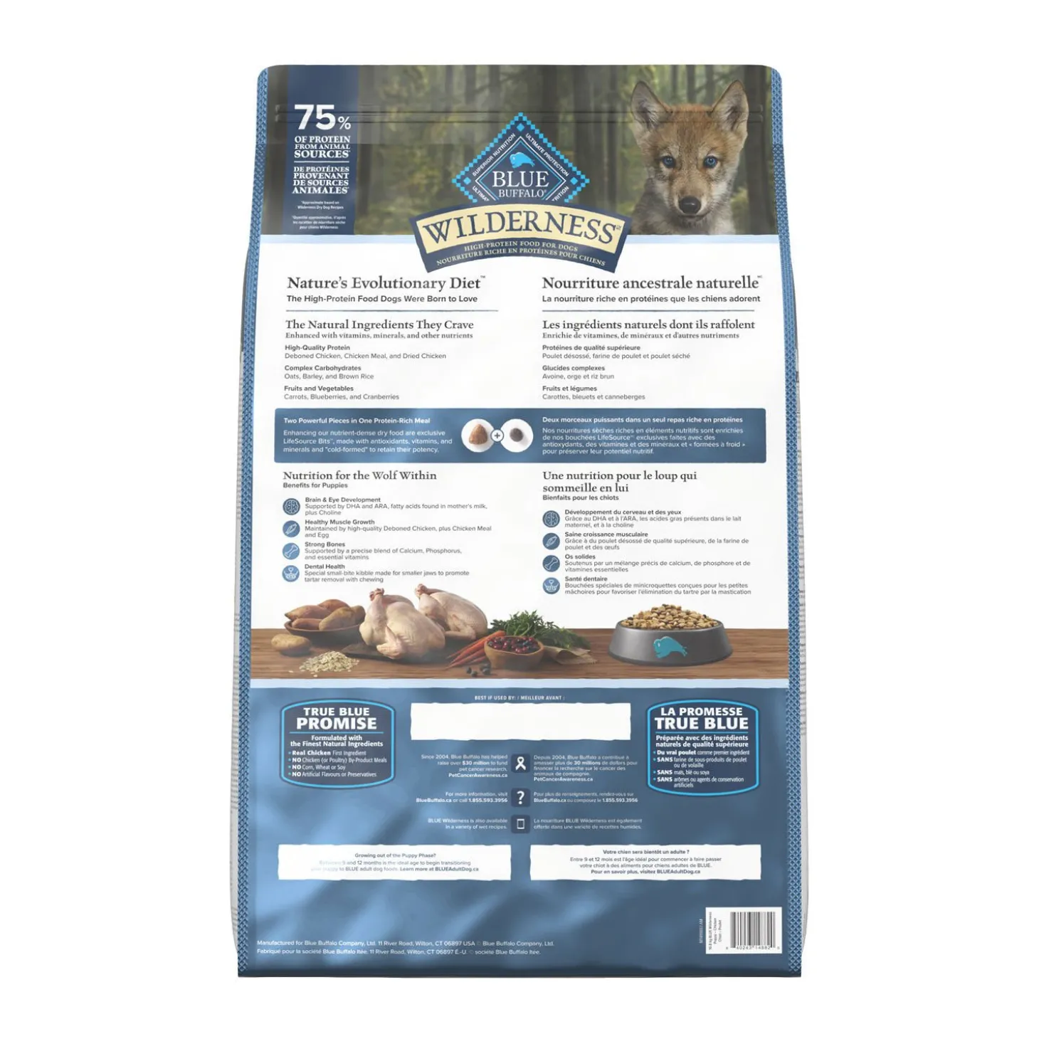 High-protein Chicken Dry Food Puppy Formula, 10.8 kg