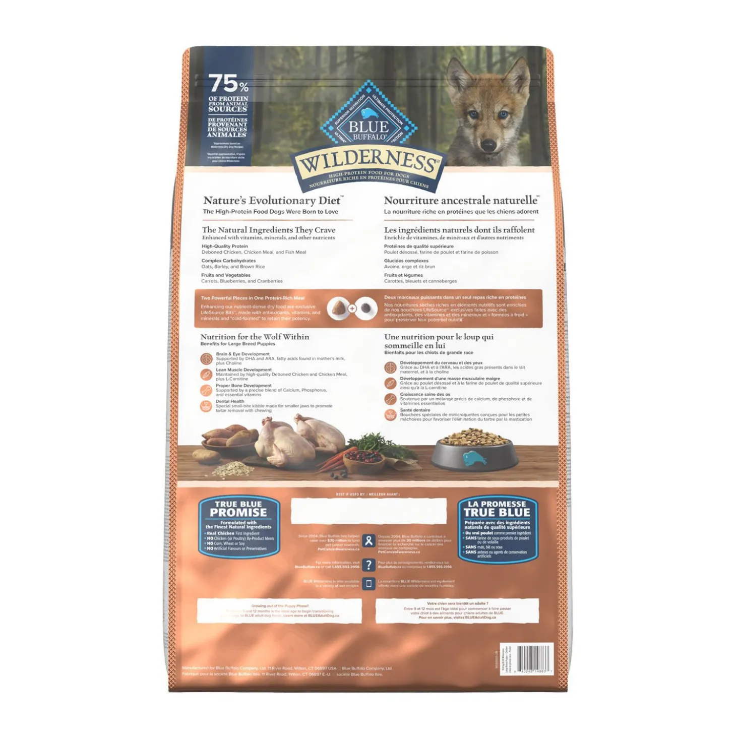 High-protein Chicken Dry Food Puppy Formula for Large Breed, 10.8kg