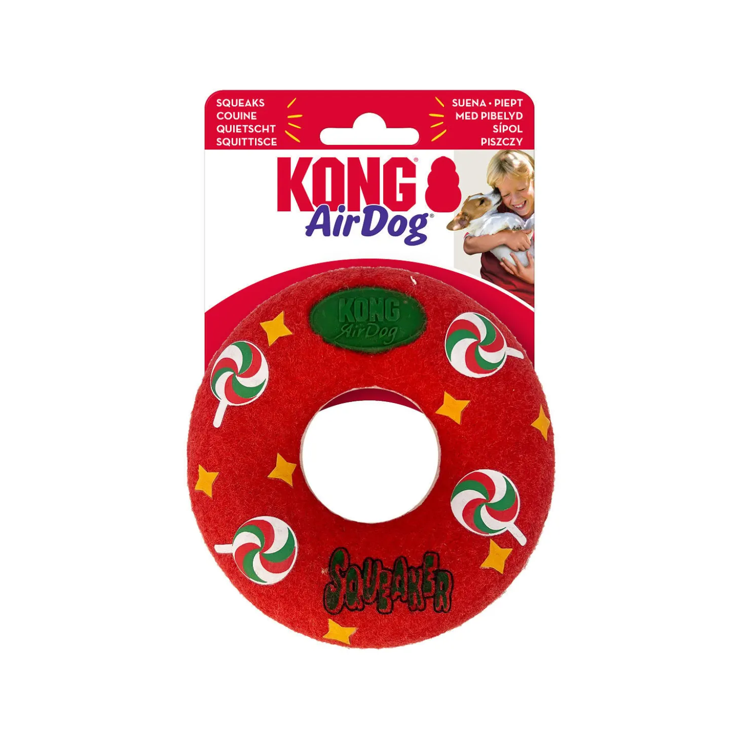Holiday AirDog® Squeaker Donut for Dogs