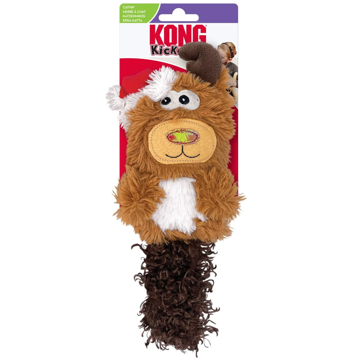 Holiday Kickeroo® Character Toy for cats, Assorted