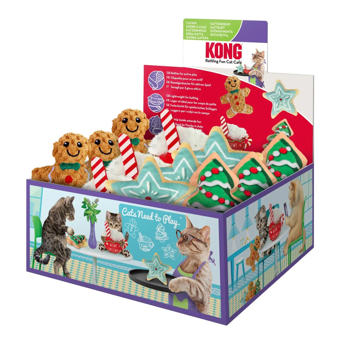 Holiday Scrattles Cafe Toy for Cats, 1 unit