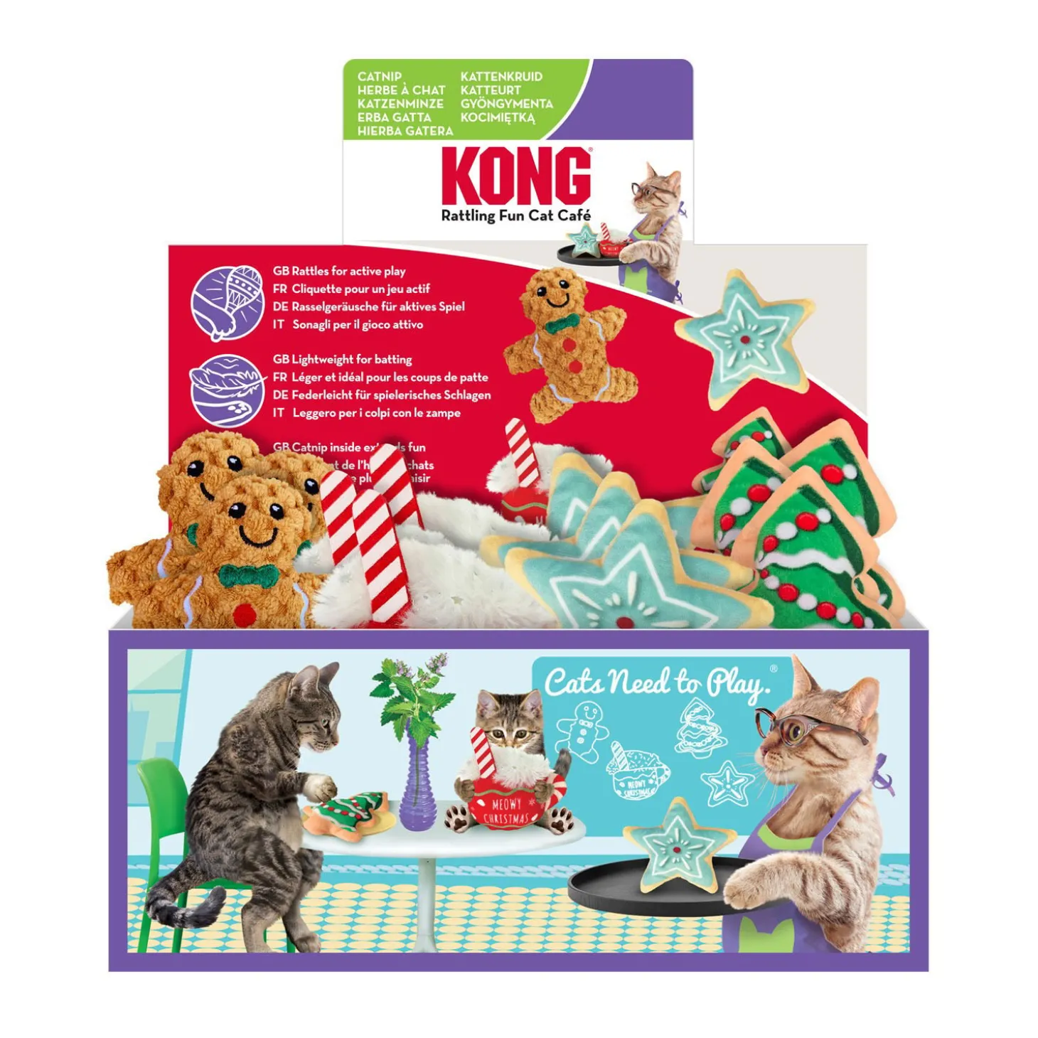 Holiday Scrattles Cafe Toy for Cats, 1 unit