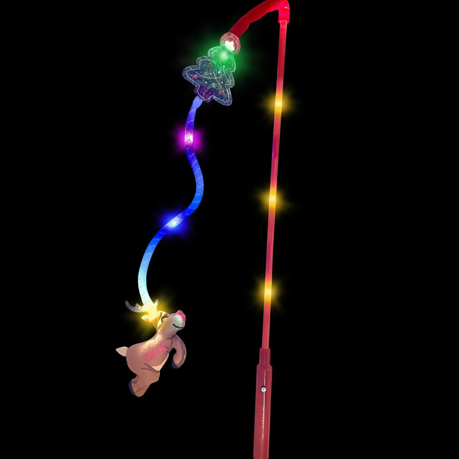 Holiday Teaser Light-Up Reindeer for Cats