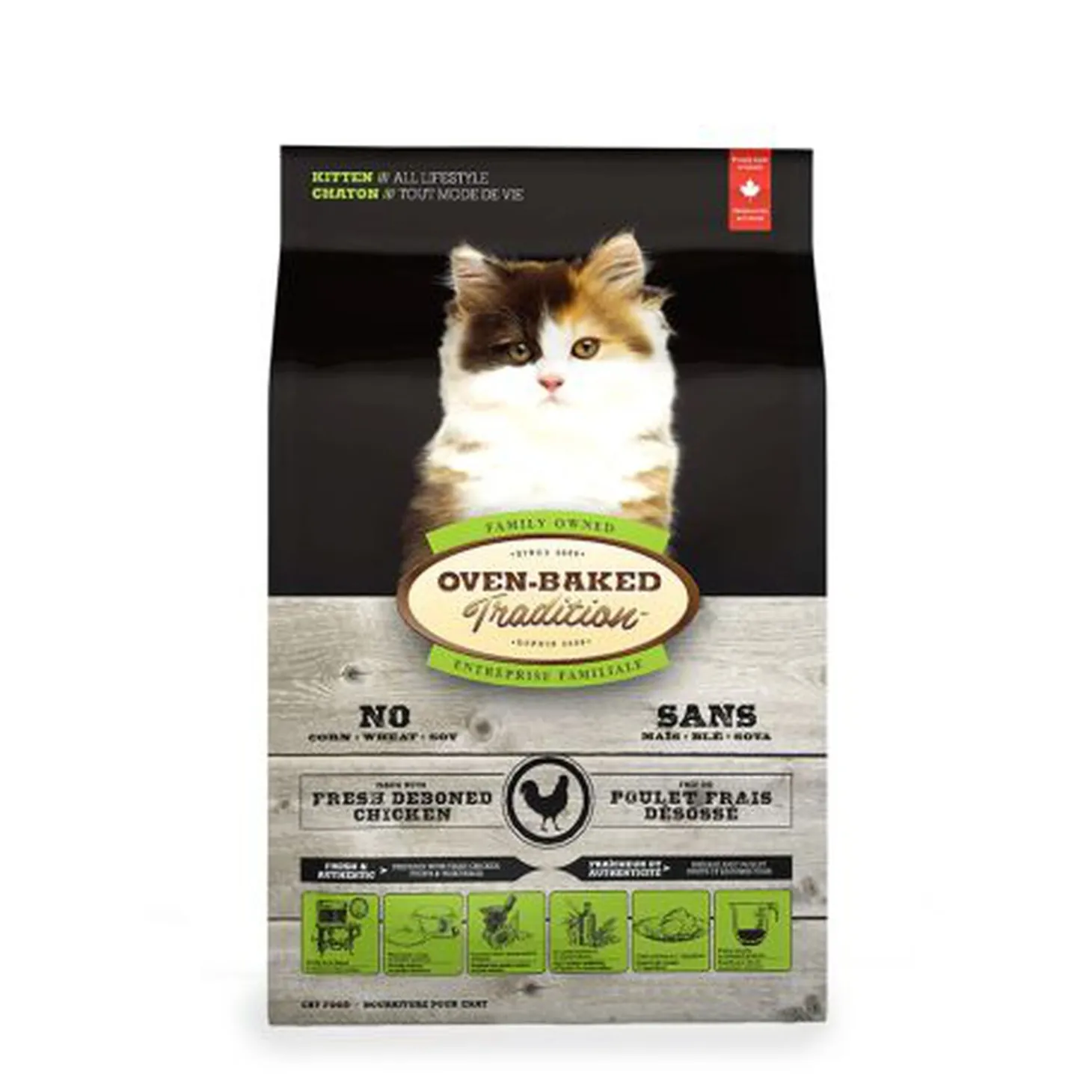 Holistic chicken kitten dry food