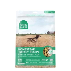 Homestead turkey freeze dried raw dog food