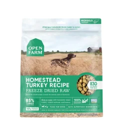 Homestead turkey freeze dried raw dog food