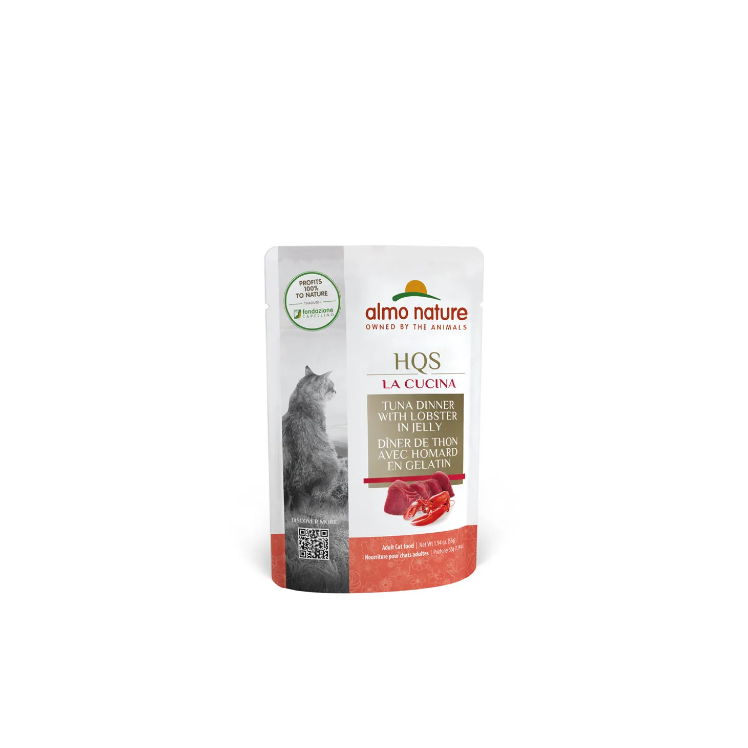 HQS La Cucina Tuna dinner with Lobster in jelly, 55 g
