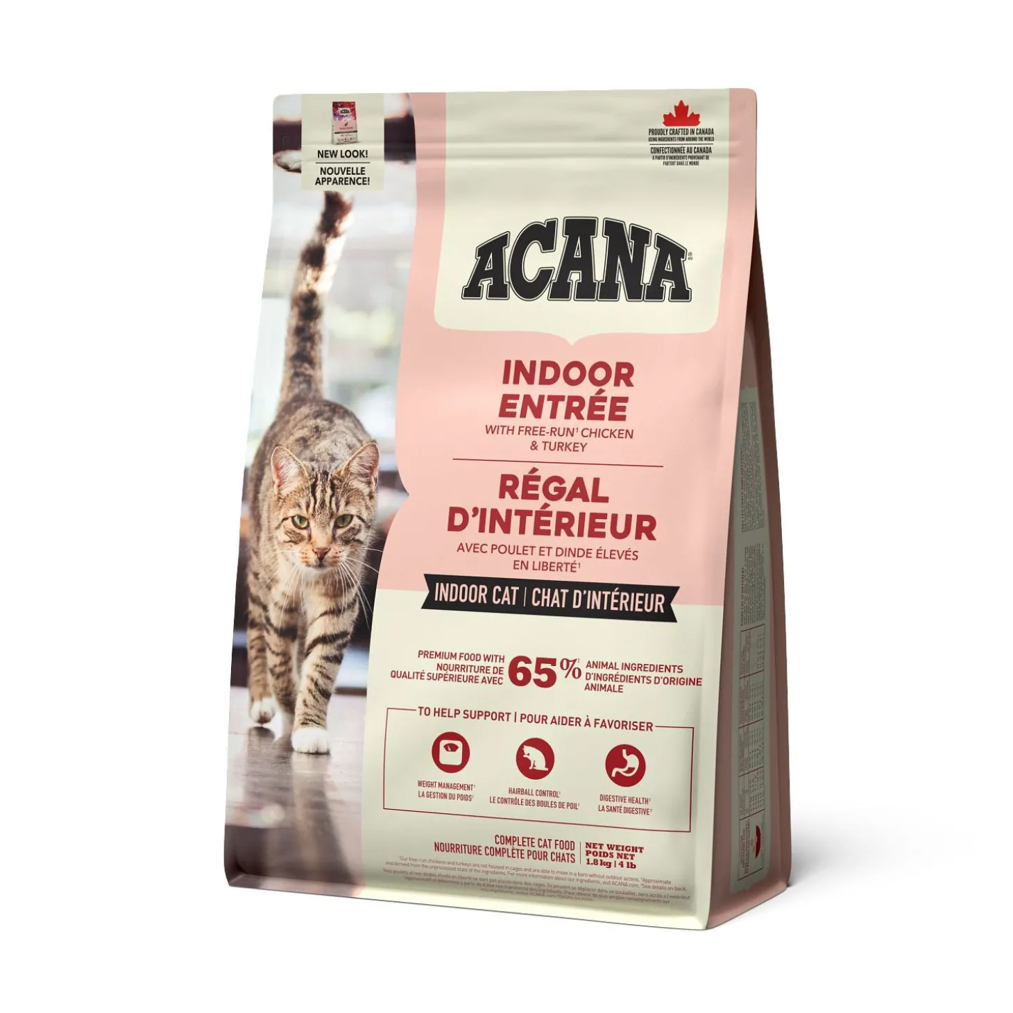 Indoor Entrée Dry Cat Food, 1.8 kg