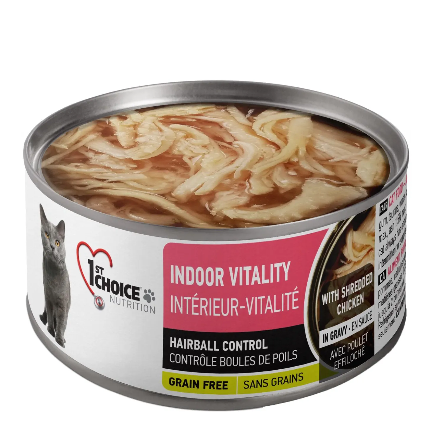 Indoor Vitality Shredded Chicken Formula for Adult Cats